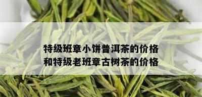 特级班章小饼普洱茶的价格和特级老班章古树茶的价格