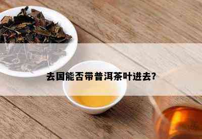 去国能否带普洱茶叶进去？