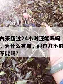 白茶超过24小时还能喝吗，为什么有，超过几小时不能喝？