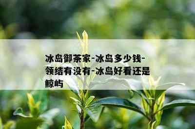 冰岛御茶家-冰岛多少钱-领结有没有-冰岛好看还是鲸屿