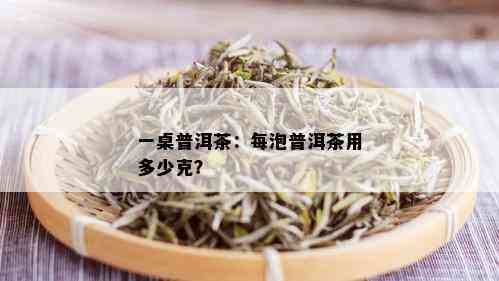 一桌普洱茶：每泡普洱茶用多少克？