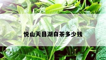 悦山天目湖白茶多少钱