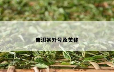 普洱茶外号及美称