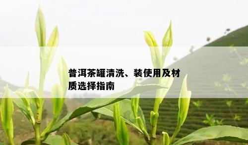 普洱茶罐清洗、装使用及材质选择指南