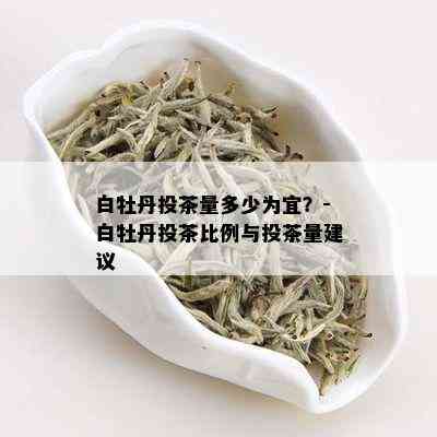 白牡丹投茶量多少为宜？-白牡丹投茶比例与投茶量建议