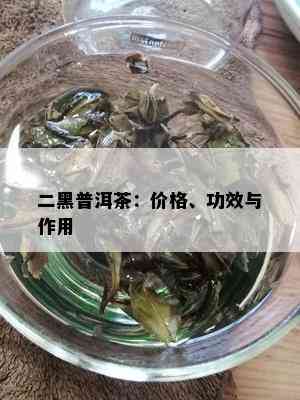 二黑普洱茶：价格、功效与作用