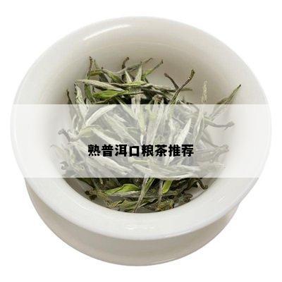 熟普洱口粮茶推荐