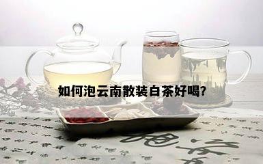 如何泡云南散装白茶好喝？