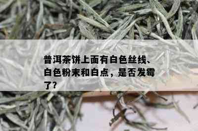 普洱茶饼上面有白色丝线、白色粉末和白点，是否发霉了？