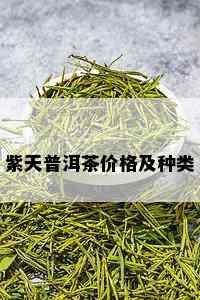 紫天普洱茶价格及种类