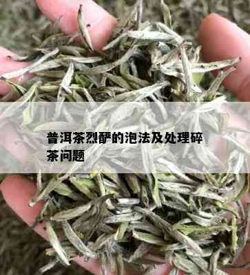 普洱茶烈酽的泡法及处理碎茶问题