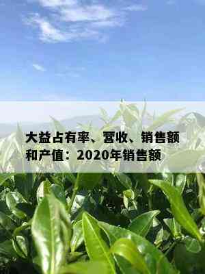 大益占有率、营收、销售额和产值：2020年销售额