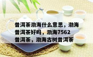 普洱茶渤海什么意思，渤海普洱茶好吗，渤海7562普洱茶，渤海古树普洱茶