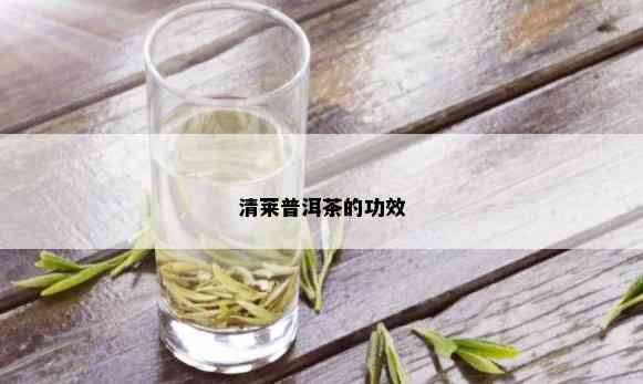 清莱普洱茶的功效