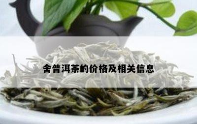 舍普洱茶的价格及相关信息