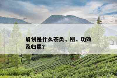 眉饼是什么茶类，别，功效及归属？