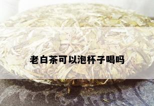 老白茶可以泡杯子喝吗