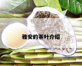 雅安的茶叶介绍