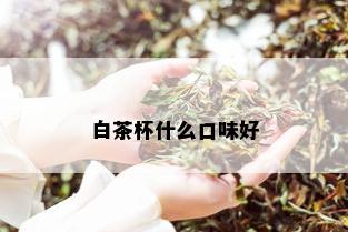 白茶杯什么口味好