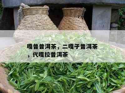 嘎普普洱茶，二嘎子普洱茶，代嘎拉普洱茶