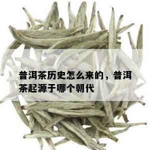 普洱茶历史怎么来的，普洱茶起源于哪个朝代