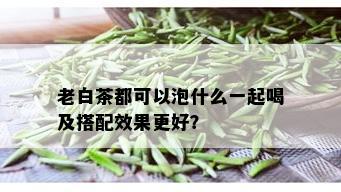 老白茶都可以泡什么一起喝及搭配效果更好？