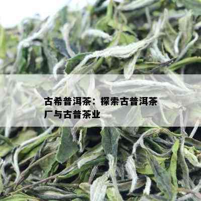 古希普洱茶：探索古普洱茶厂与古普茶业