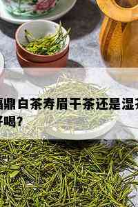 福鼎白茶寿眉干茶还是湿茶好喝？