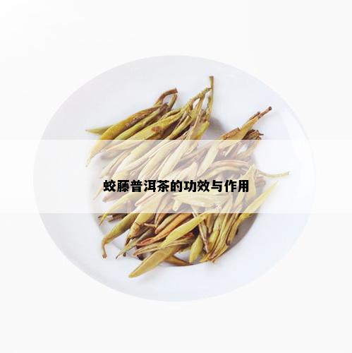 蛟藤普洱茶的功效与作用