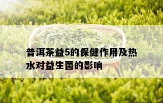 普洱茶益5的保健作用及热水对益生菌的影响