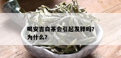 喝安吉白茶会引起发胖吗？为什么？