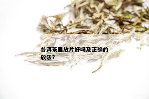 普洱茶里放片好吗及正确的放法?