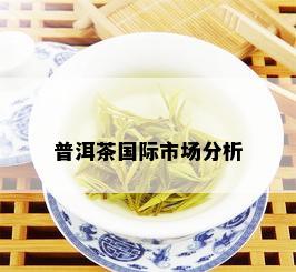 普洱茶国际市场分析