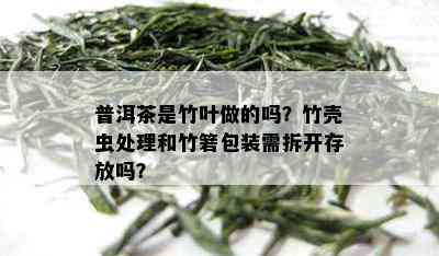 普洱茶是竹叶做的吗？竹壳虫处理和竹箬包装需拆开存放吗？