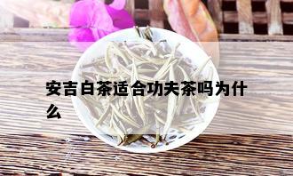 安吉白茶适合功夫茶吗为什么