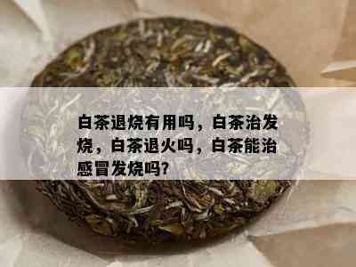 白茶退烧有用吗，白茶治发烧，白茶退火吗，白茶能治感冒发烧吗？