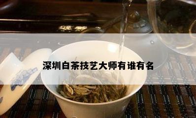 深圳白茶技艺大师有谁有名