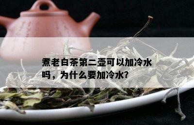 煮老白茶第二壶可以加冷水吗，为什么要加冷水？