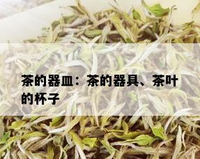 茶的器皿：茶的器具、茶叶的杯子