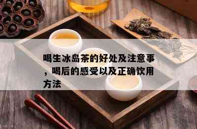 喝生冰岛茶的好处及注意事，喝后的感受以及正确饮用方法