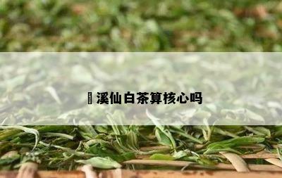 磻溪仙白茶算核心吗