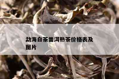 勐海白茶普洱熟茶价格表及图片