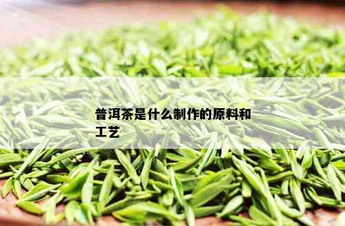 普洱茶是什么制作的原料和工艺