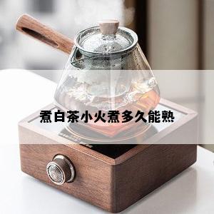 煮白茶小火煮多久能熟