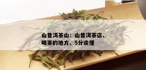 山普洱茶山：山普洱茶店、喝茶的地方、5分读懂