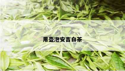 用壶泡安吉白茶