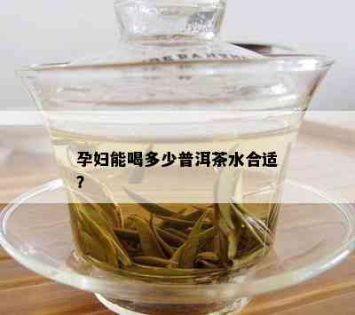 孕妇能喝多少普洱茶水合适？