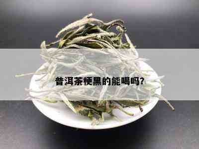 普洱茶梗黑的能喝吗？