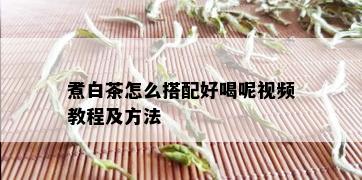 煮白茶怎么搭配好喝呢视频教程及方法