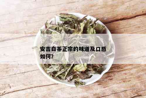 安吉白茶正宗的味道及口感如何？